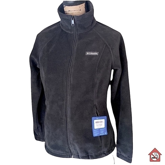 COLUMBIA Benton Springs Slate Grey Fleece Jacket Women’s Size Small Peti… - Picture 1 of 10